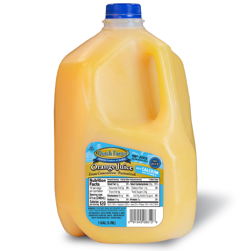 Orange Juice with Calcium Dutch Farms