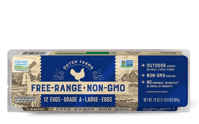 Free-Range Non-GMO Large Eggs
