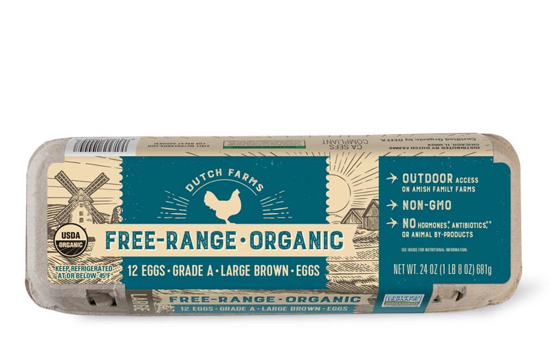 Free-Range Organic Large Eggs