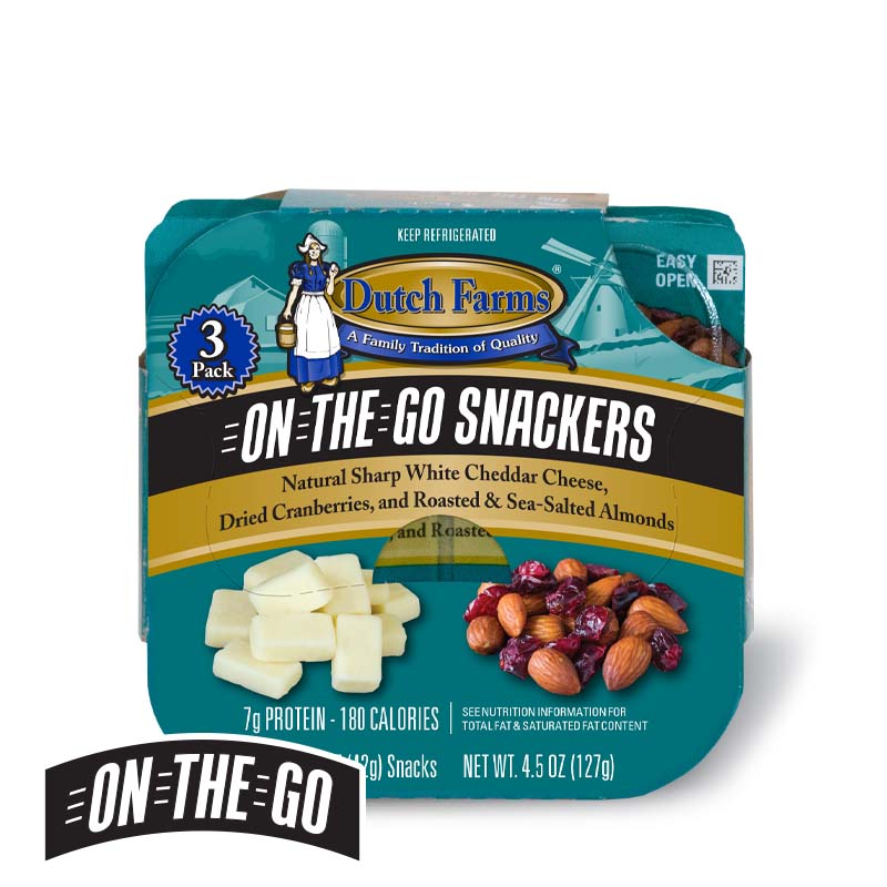 OTG Snackers White Cheddar, Cranberries, Almonds