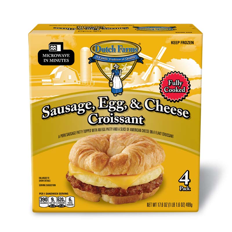 Sausage, Egg, &  Cheese Croissant  4-Pack