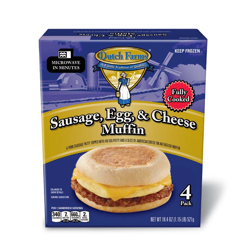 Sausage, Egg, &  Cheese Muffin  4-Pack