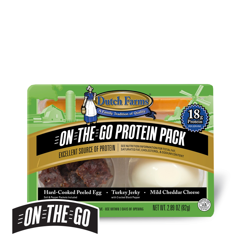 OTG Protein Pack Hard-Cooked Egg, Turkey Jerky, Mild Cheddar Cheese Stick
